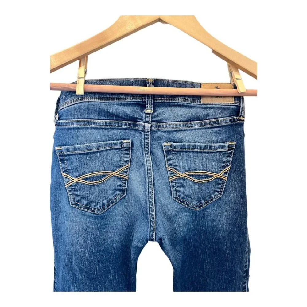 Abercrombie Kids Straight Leg Blue Wash Stretch Denim Jeans Boys Size 11/12 - Picture 5 of 10